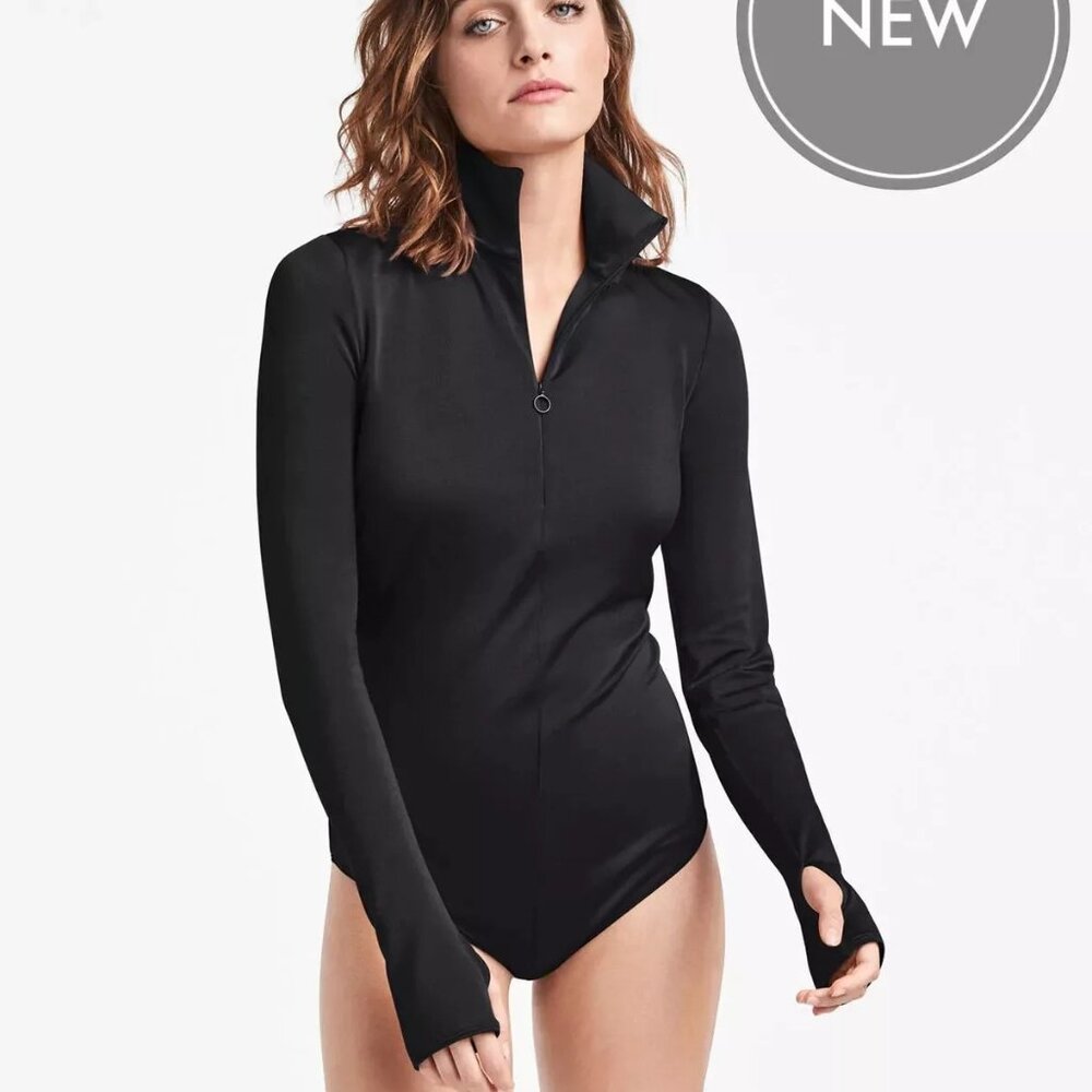 NWT Wolford Shimmering Glass String Bodysuit- Chateau(brown) - Size Large